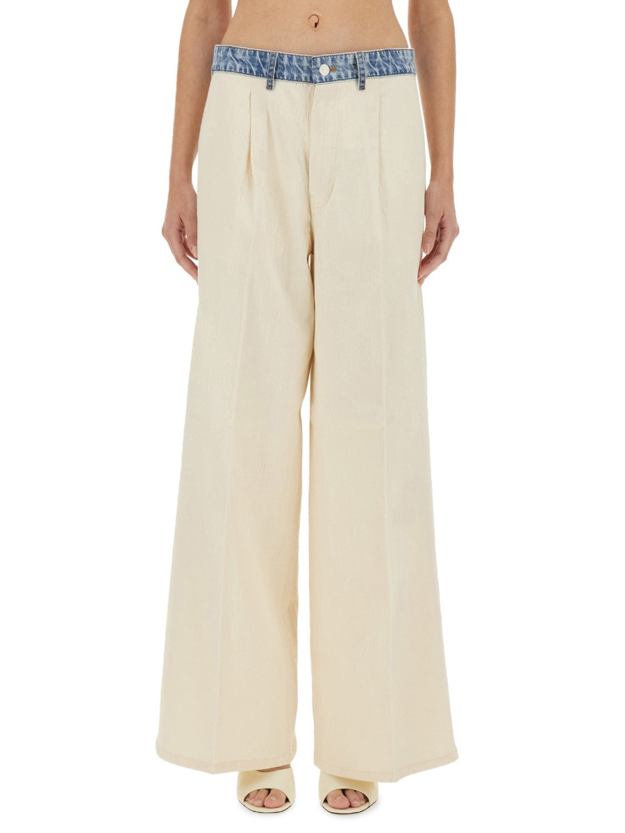 Moschino Jeans Pants - White | Wanan Luxury