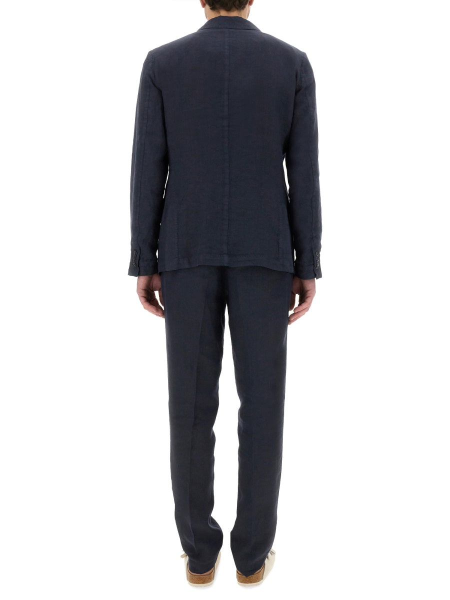 120% Lino Suits & Dresses - Blue | Wanan Luxury