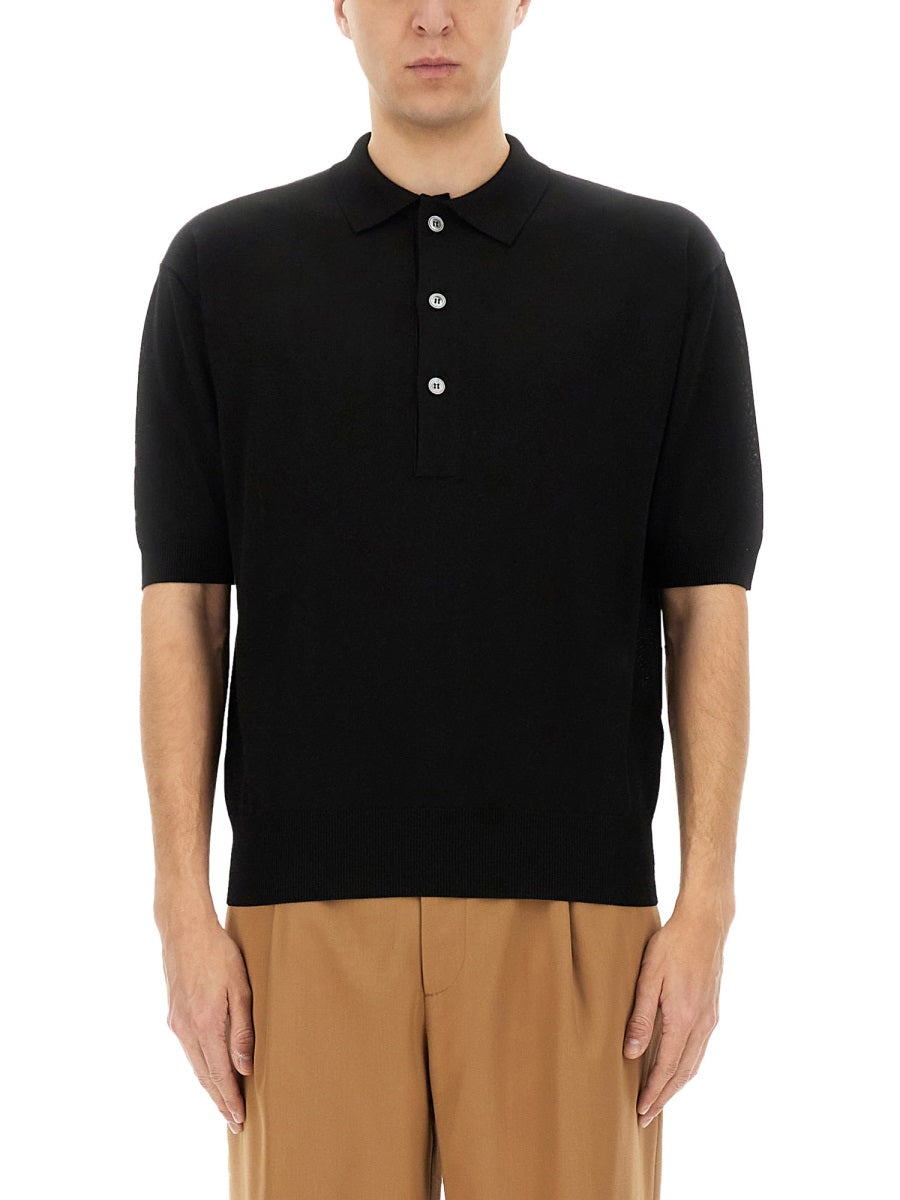 Lardini Polo - Black | Wanan Luxury