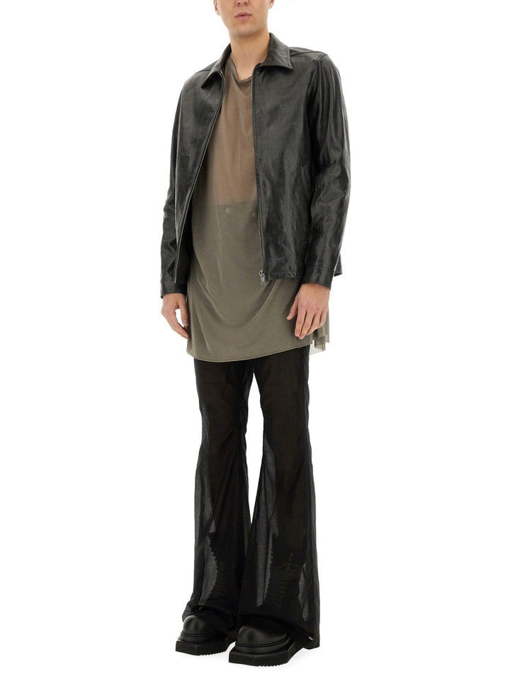 Rick Owens Leather Jackets - Black | Wanan Luxury