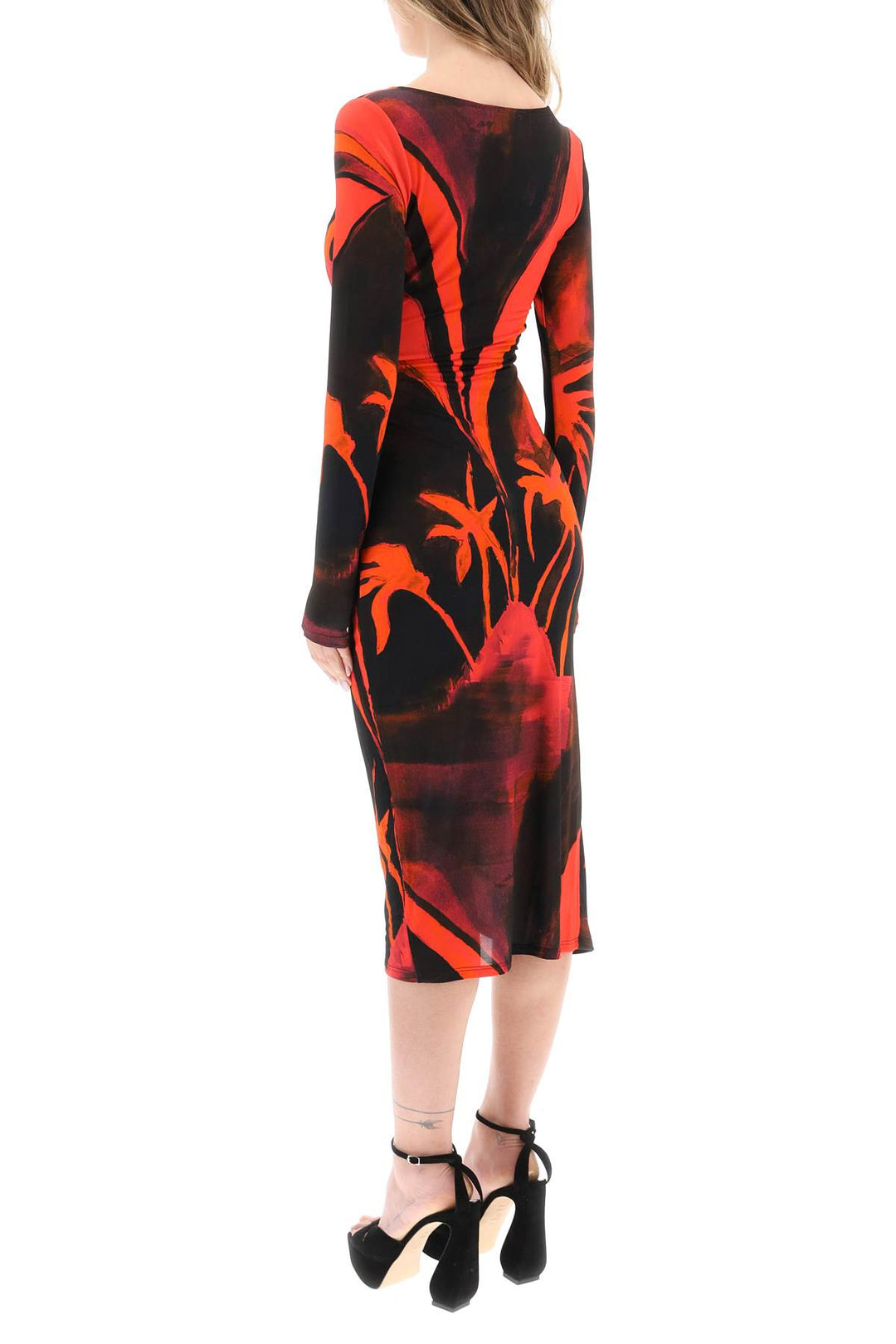 'Summer Solstice' Jersey Midi Dress