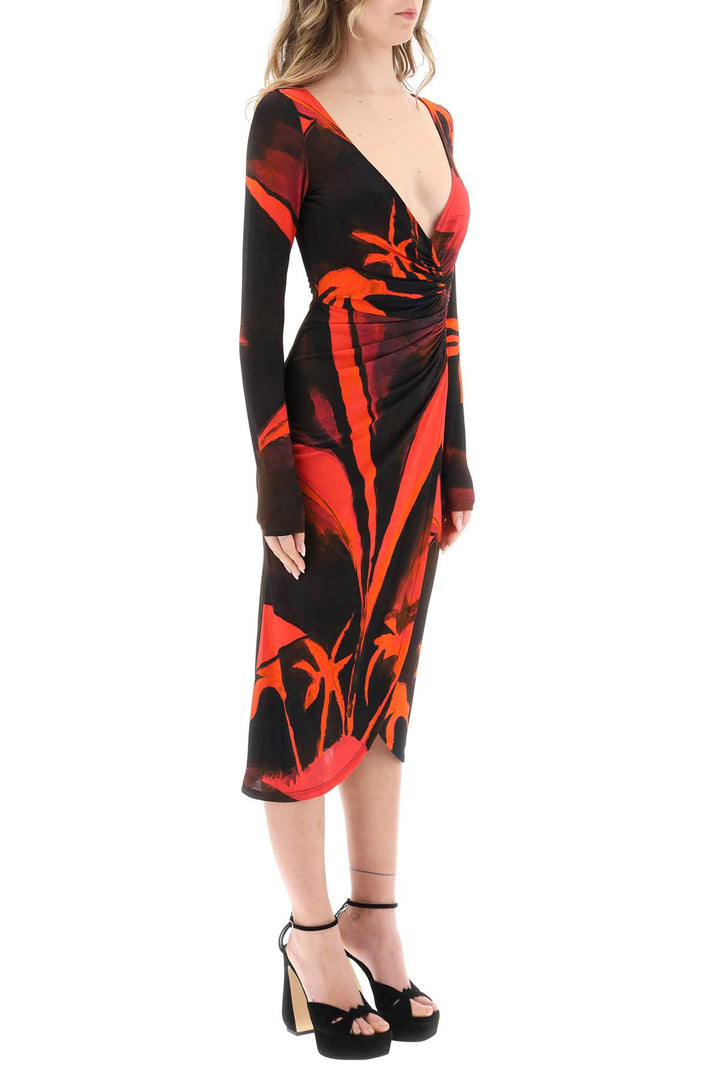 'Summer Solstice' Jersey Midi Dress