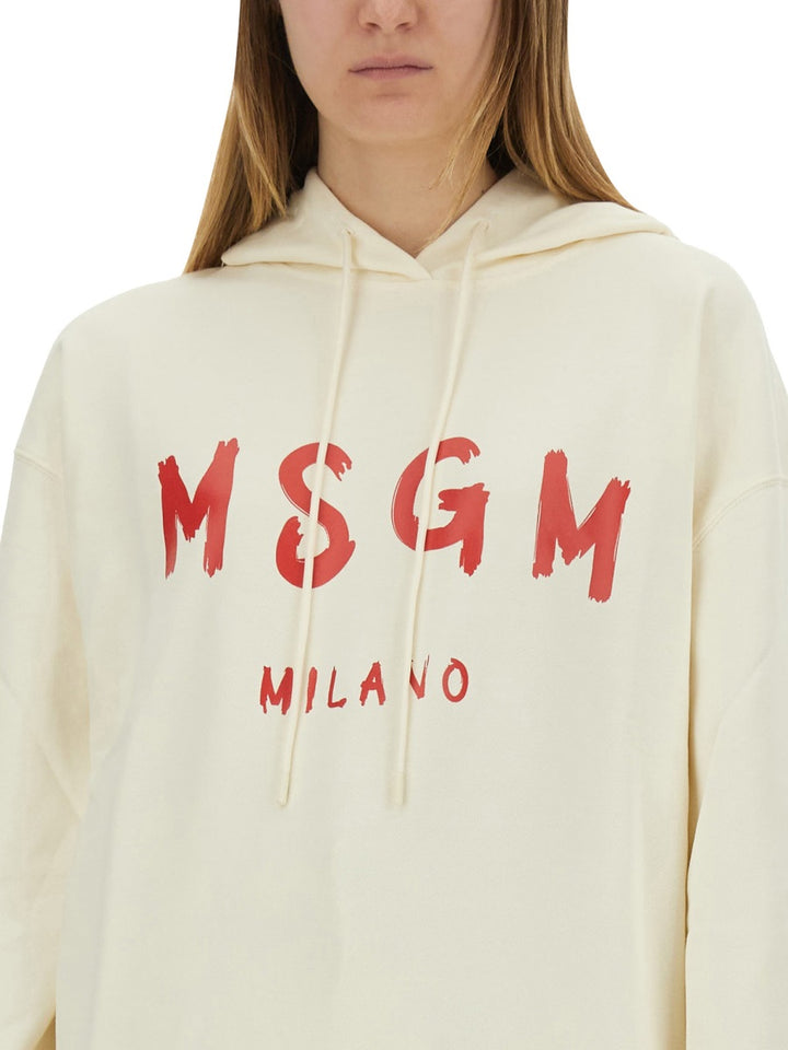 MSGM Sweatshirts - White | Wanan Luxury