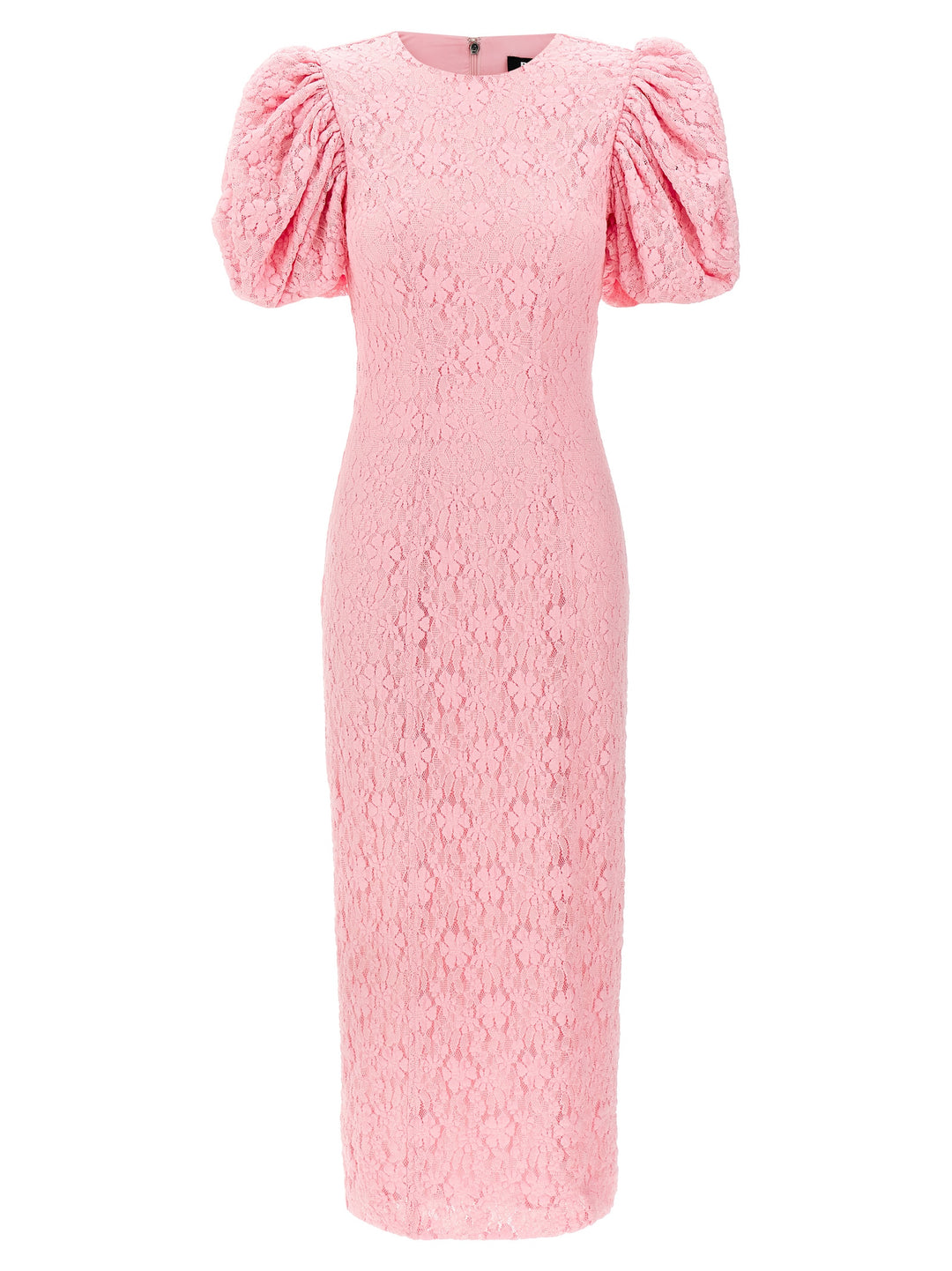 Lace Midi Dress Dresses Pink