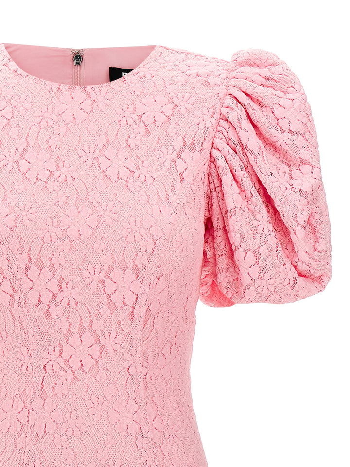 Lace Midi Dress Dresses Pink