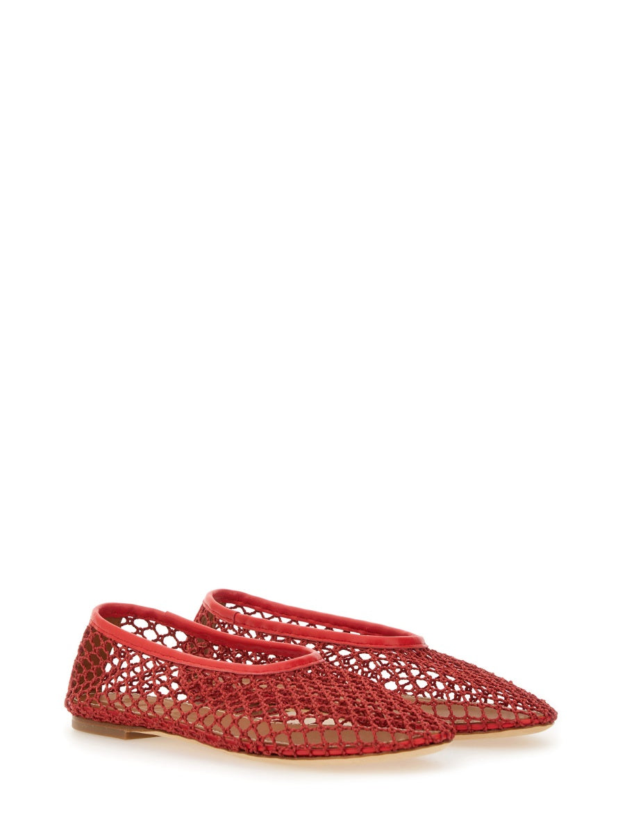 Staud Flat Shoes - Red | Wanan Luxury