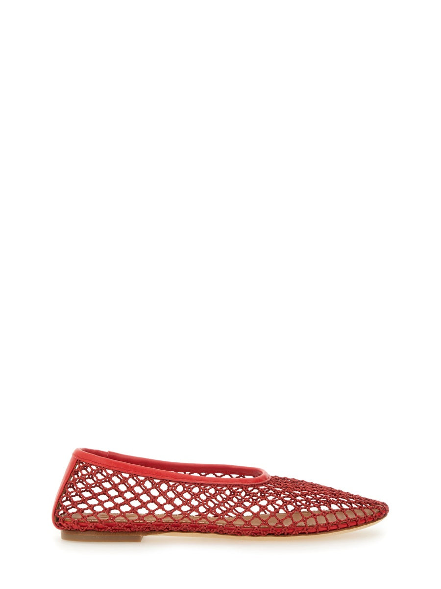 Staud Flat Shoes - Red | Wanan Luxury