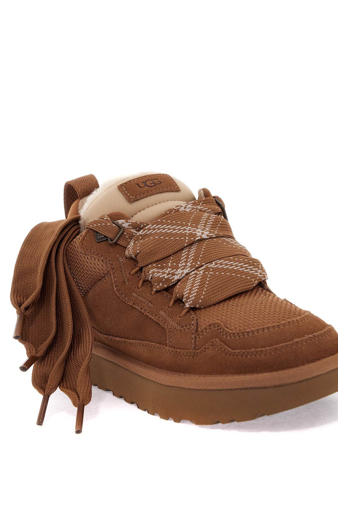 Lowmel Suede And Mesh Sneakers In Italian Leather