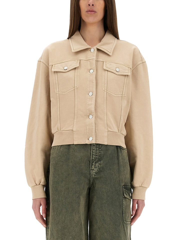 Moschino Jeans Jackets - Beige | Wanan Luxury