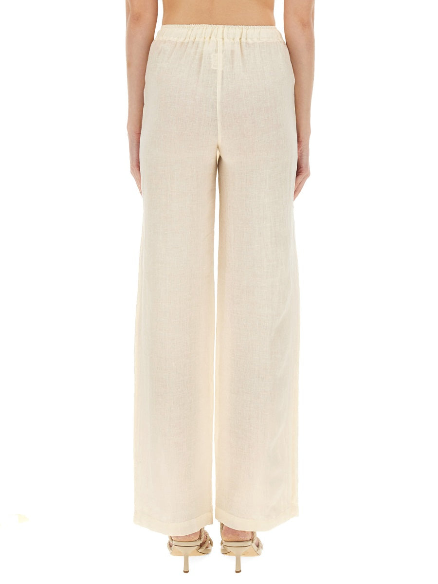 120% Lino Pants - White | Wanan Luxury