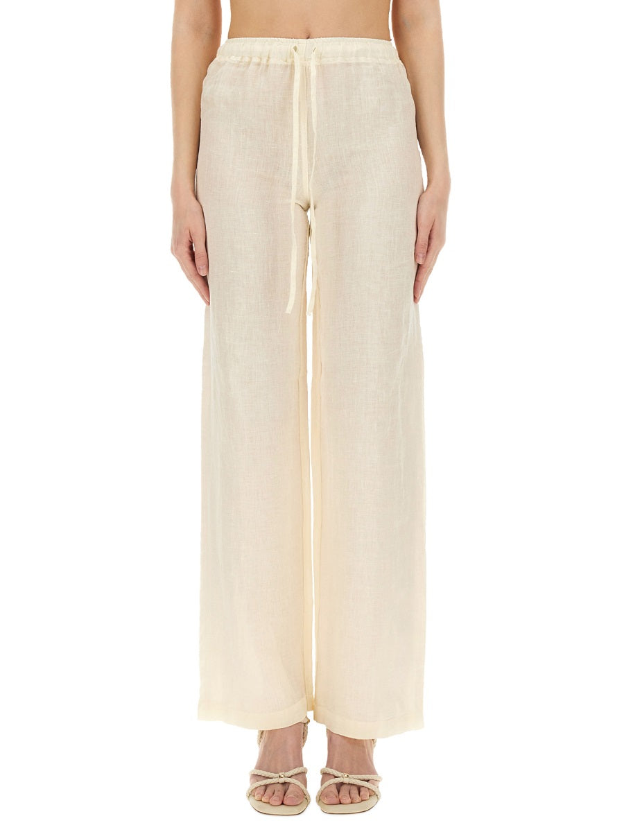 120% Lino Pants - White | Wanan Luxury