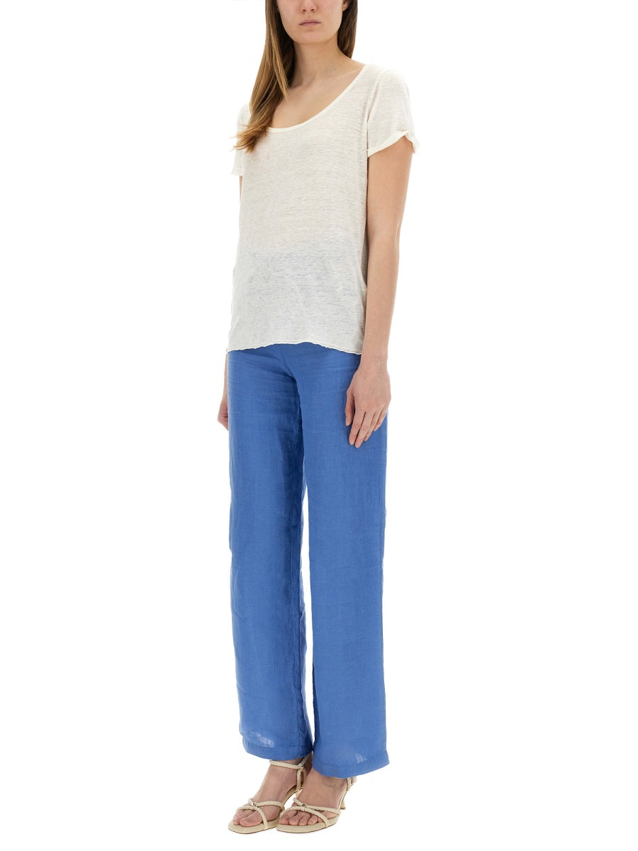 120% Lino T shirts - White | Wanan Luxury