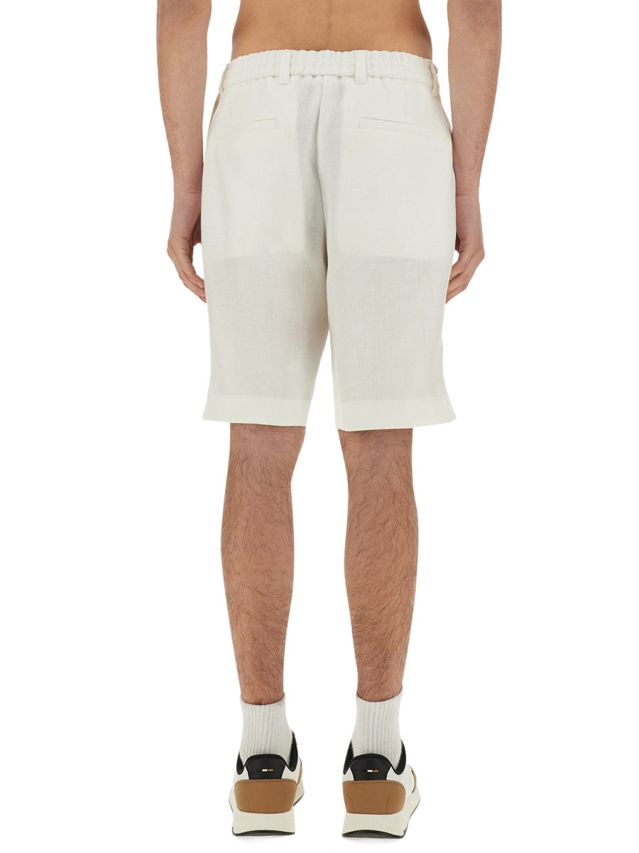 Boss Camel Shorts - White | Wanan Luxury