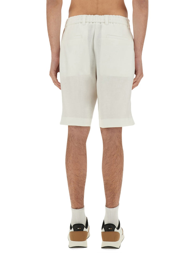 Boss Camel Shorts - White | Wanan Luxury