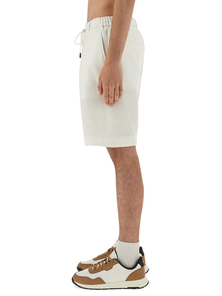 Boss Camel Shorts - White | Wanan Luxury