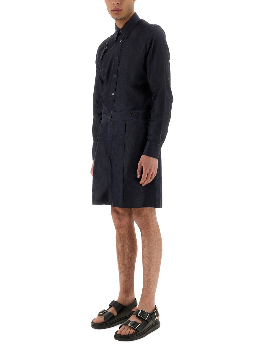 Alexander McQueen Shorts - Blue | Wanan Luxury