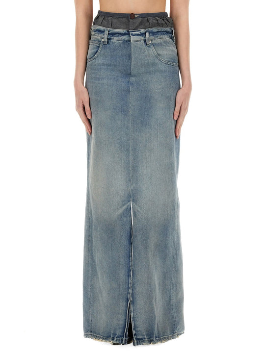 Denim Skirt "Anonymity Of The Lining"