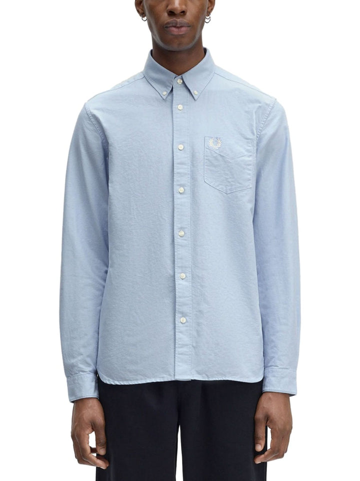 Fred Perry Shirts - White, Light Blue | Wanan Luxury