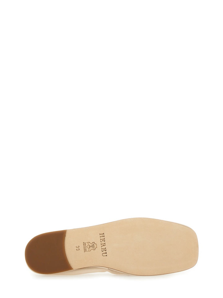Hereu Flat Shoes - Beige | Wanan Luxury