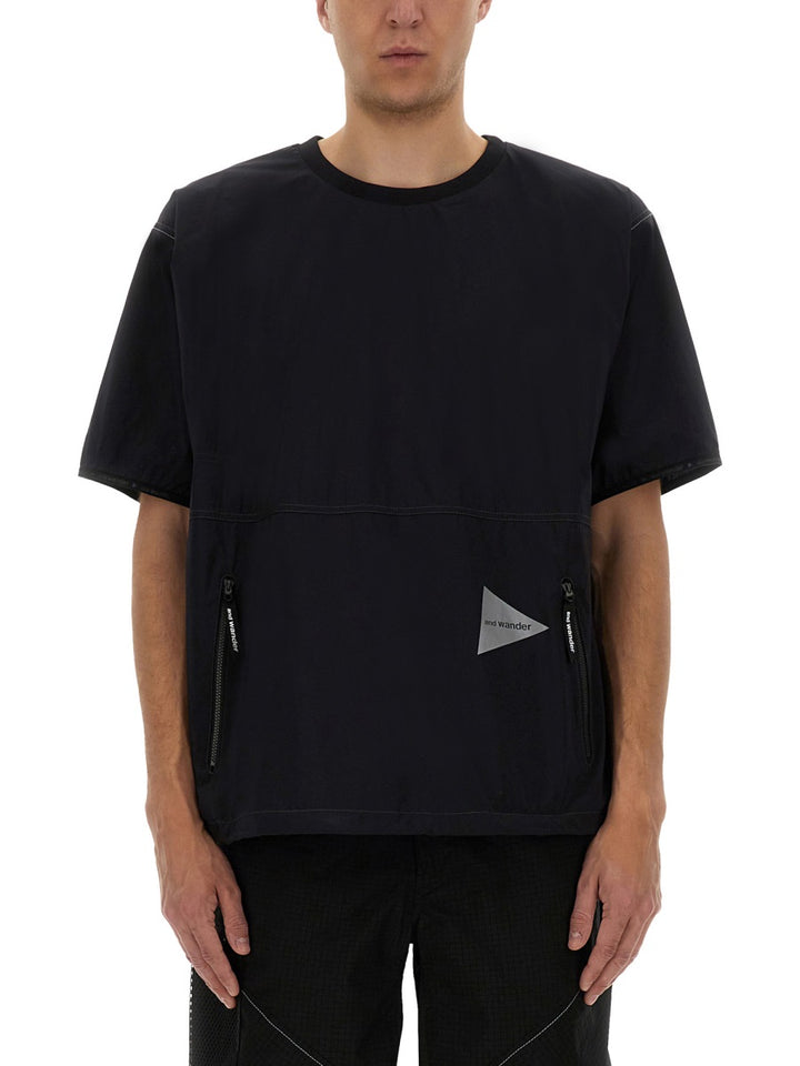 And Wander T shirts - Black | Wanan Luxury