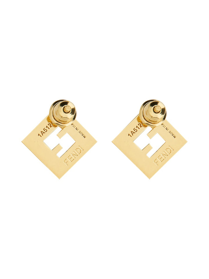 Fendi Earrings - Gold | Wanan Luxury