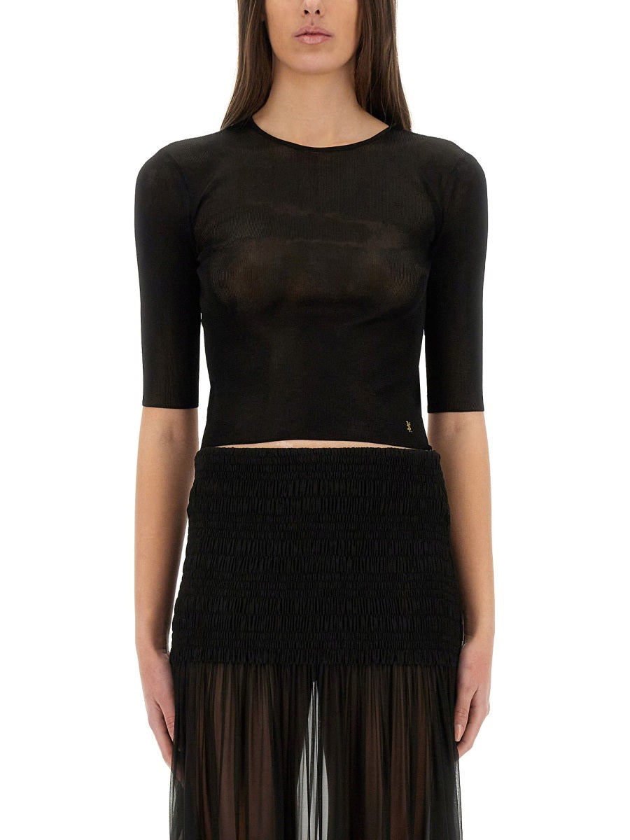 Saint Laurent Tops - Black | ca3baaba54ffcef1bef2b16cbb25618f6824a15f