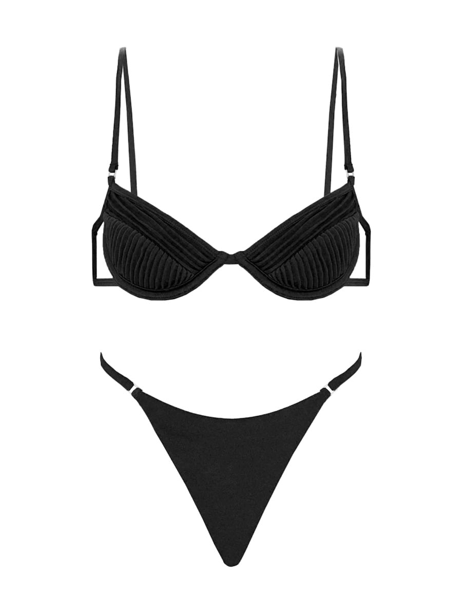 Selia Richwood Swimwears - Black | Wanan Luxury