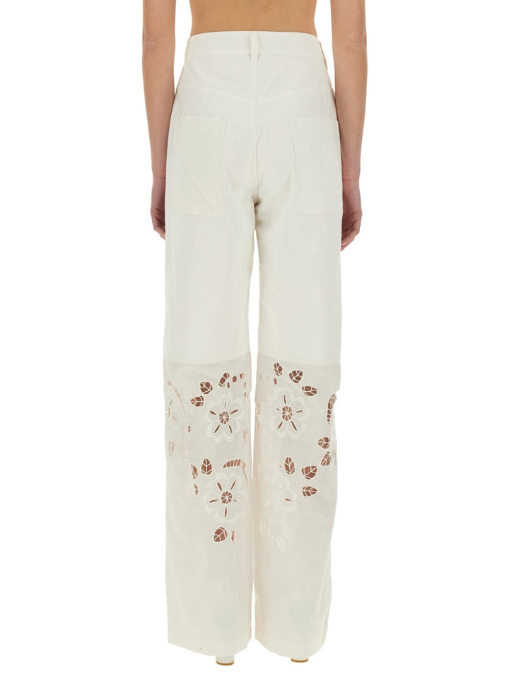 Marine Serre Pants - White | Wanan Luxury