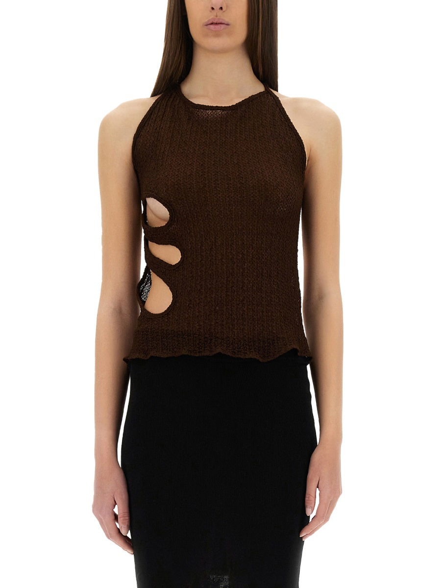 Selia Richwood Tops - Brown | Wanan Luxury