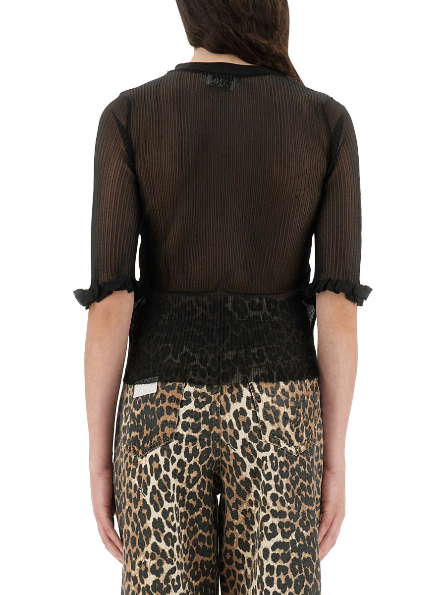 Ganni Tops - Black | Wanan Luxury
