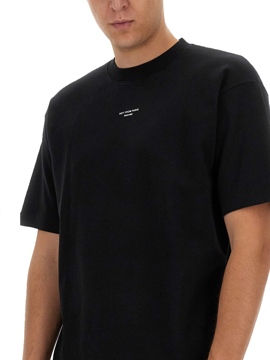 Drôle De Monsieur T shirts - Black | Wanan Luxury