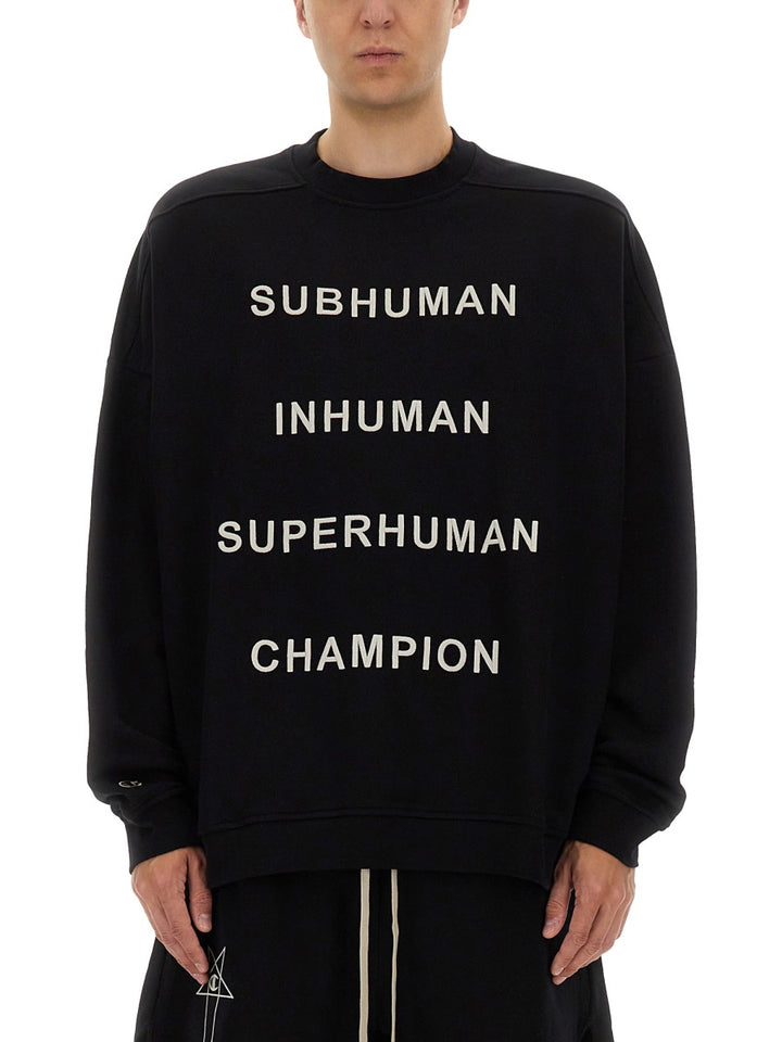 Rick Owens x Champion Sweatshirts - Black | Wanan Luxury