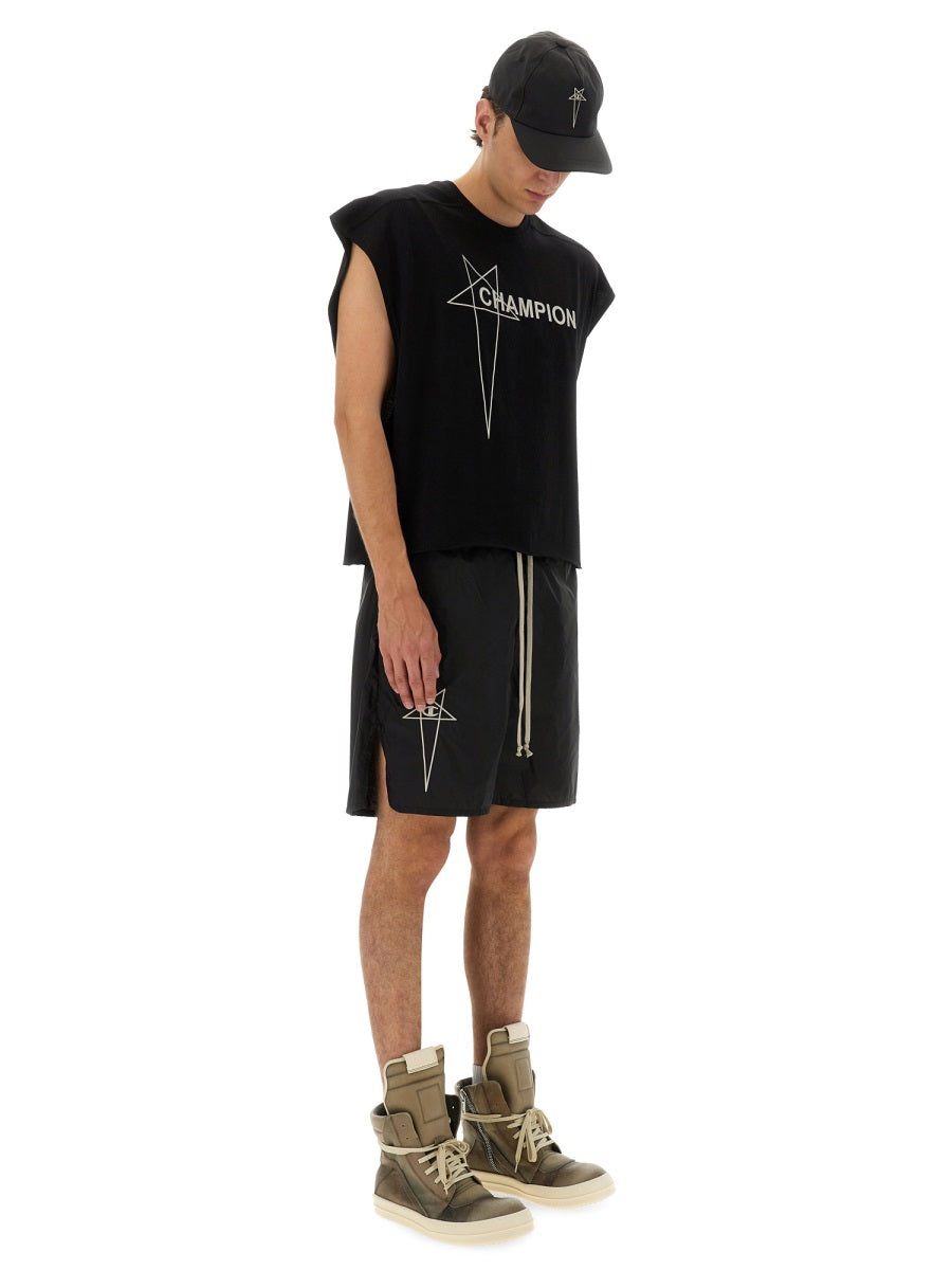 Rick Owens x Champion Shorts - Black | Wanan Luxury