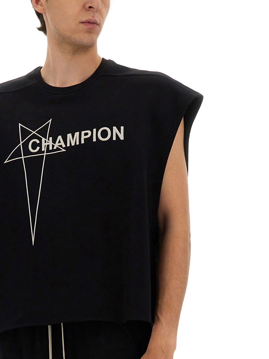 Rick Owens x Champion T shirts - Black | Wanan Luxury