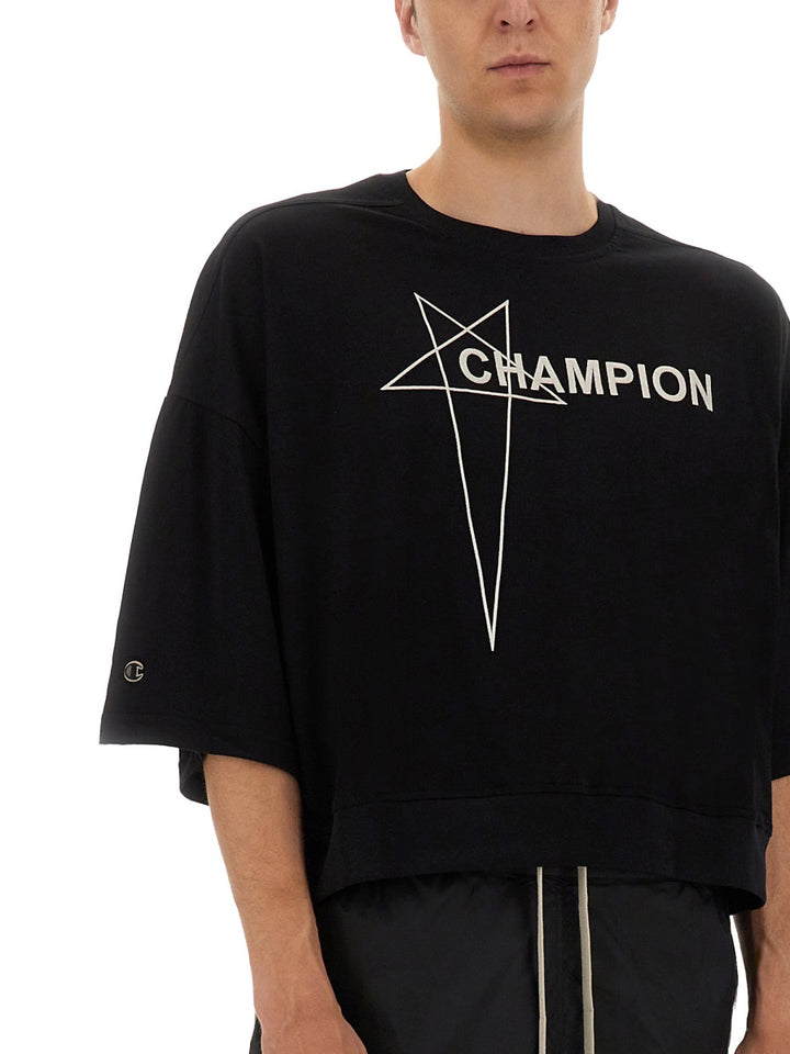 Rick Owens x Champion T shirts - Black | Wanan Luxury