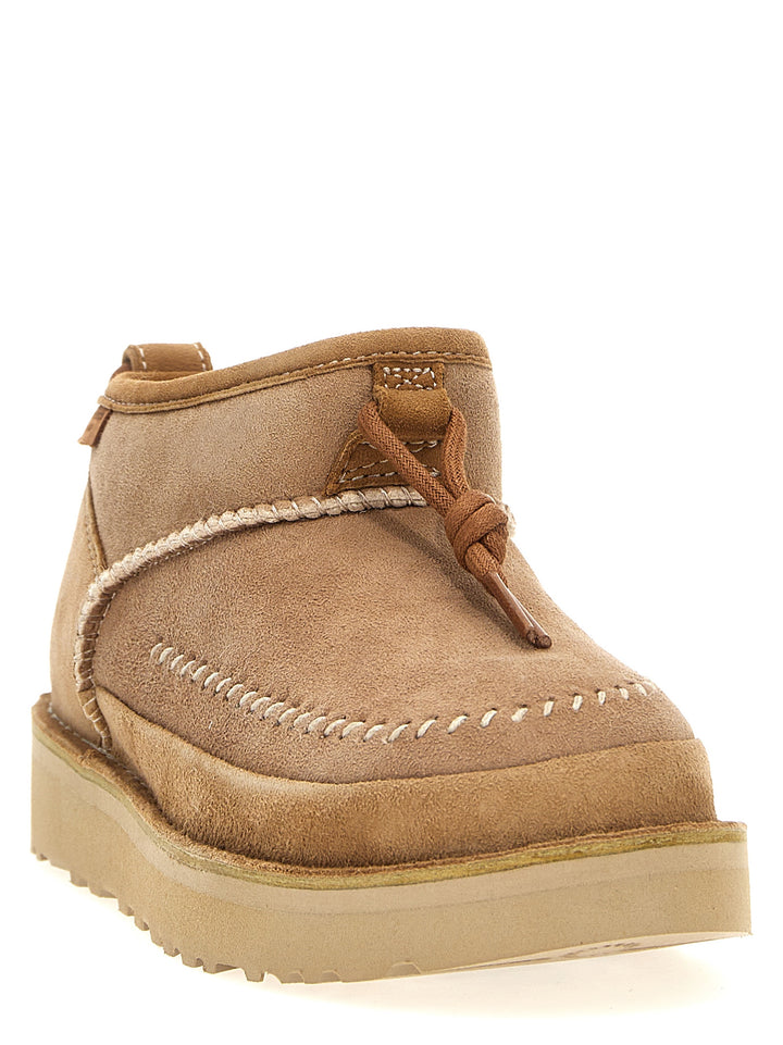 Classic Ultra Mini Crafted Regenerate Boots, Ankle Boots Beige