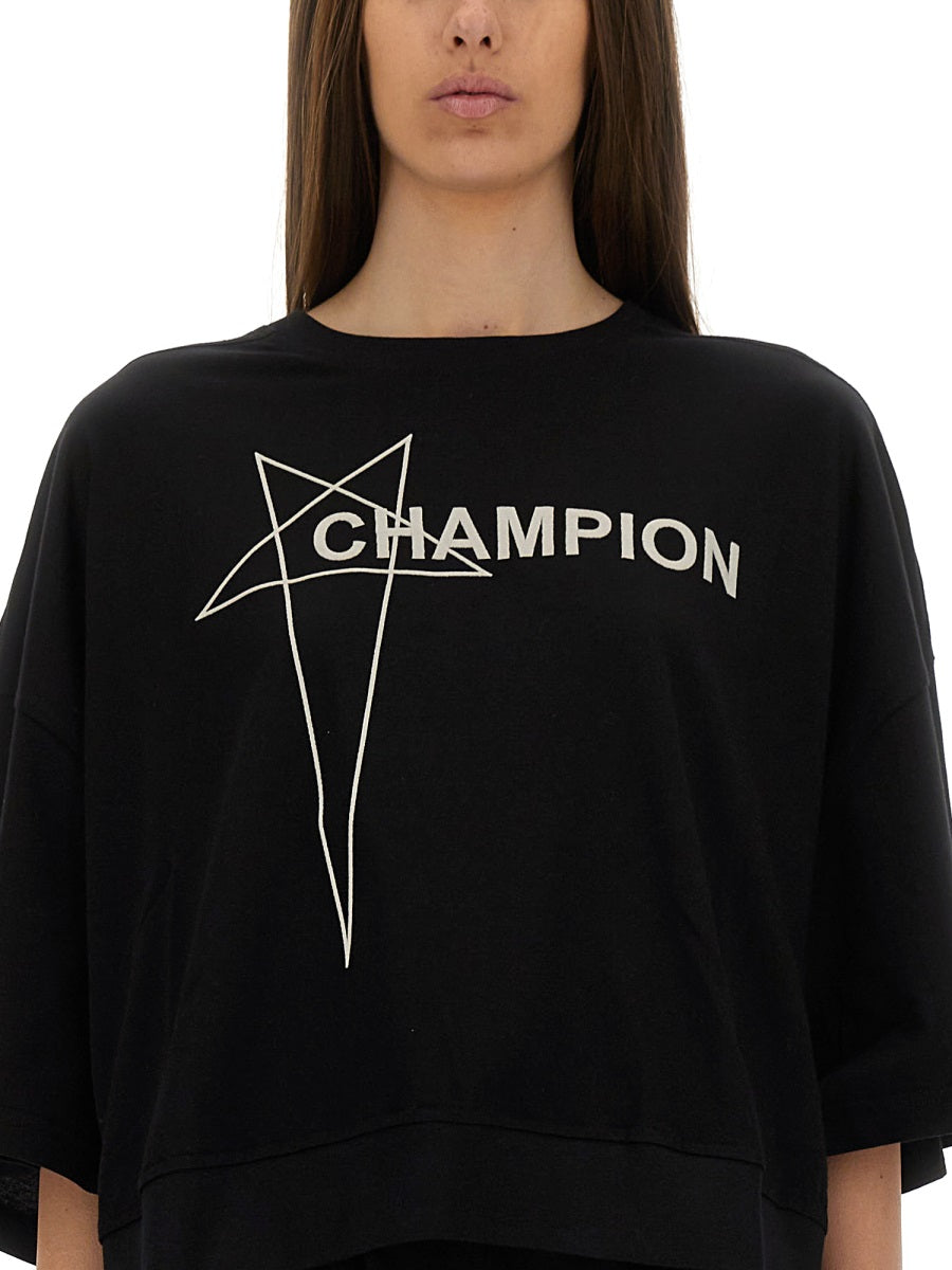 Rick Owens x Champion T shirts - Black | Wanan Luxury