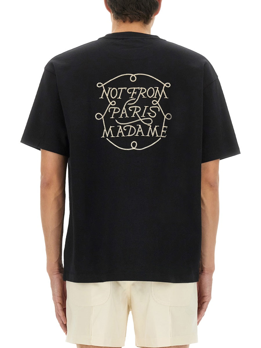 Drôle De Monsieur T shirts - Black | Wanan Luxury
