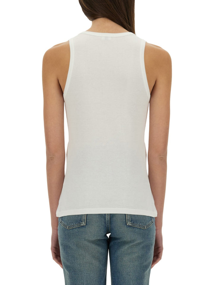 Saint Laurent Tops - White | 5f99f35ef5ce69fdca5edb38da7416f50cc32b27