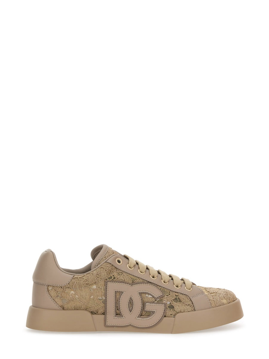Dolce & Gabbana Sneakers - Beige | Wanan Luxury