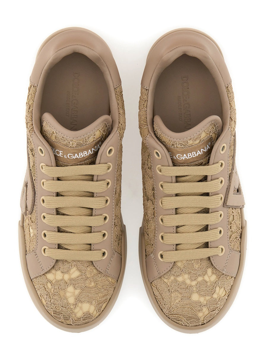 Dolce & Gabbana Sneakers - Beige | Wanan Luxury