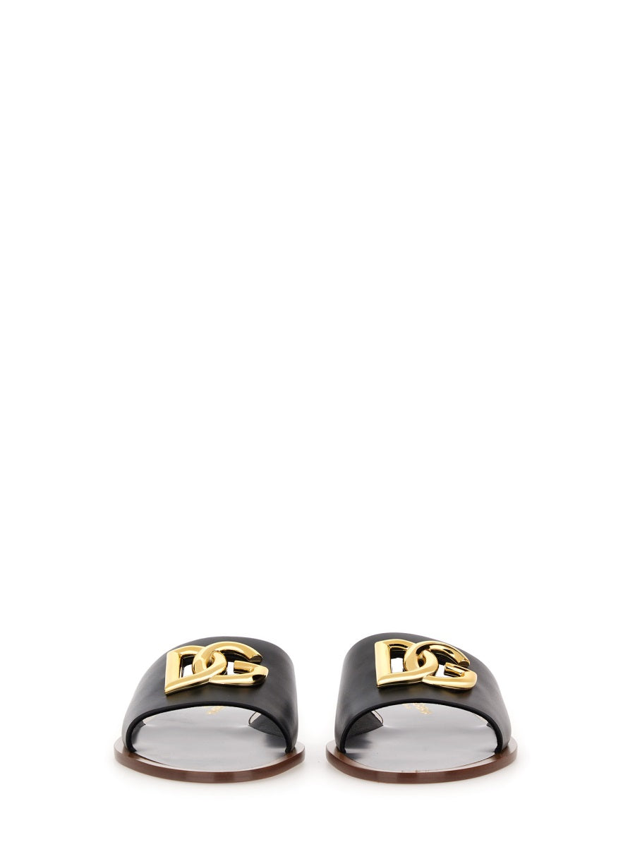 Dolce & Gabbana Sandals - Black | Wanan Luxury