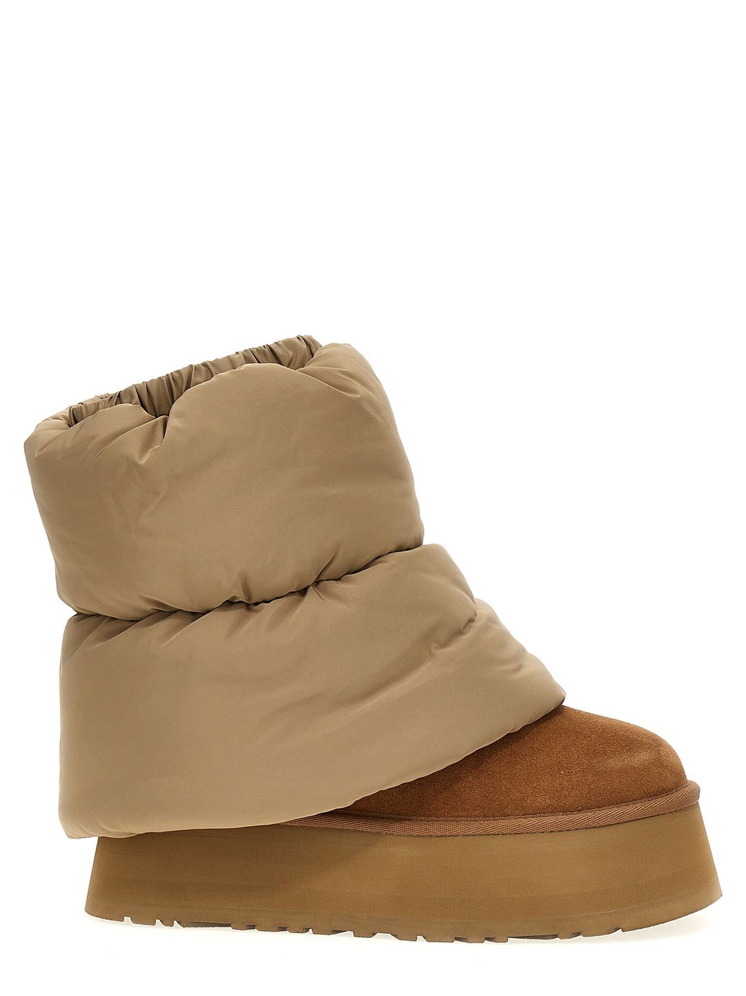 Mini Dipper Puffer Boots, Ankle Boots Beige