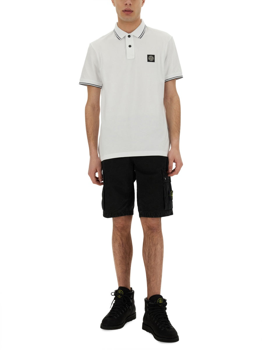 Stone Island Polo - White | Wanan Luxury