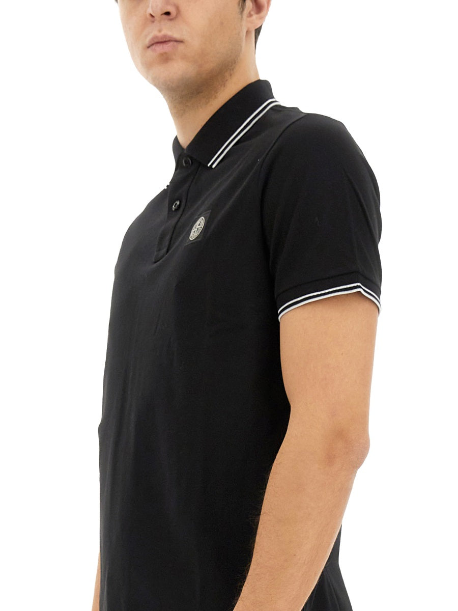 Stone Island Polo - Black | Wanan Luxury