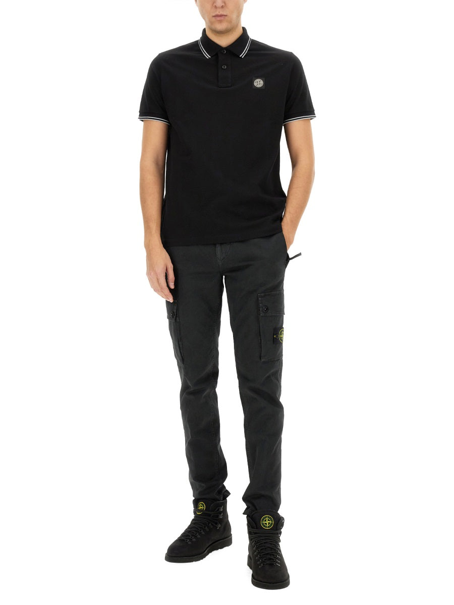 Stone Island Polo - Black | Wanan Luxury