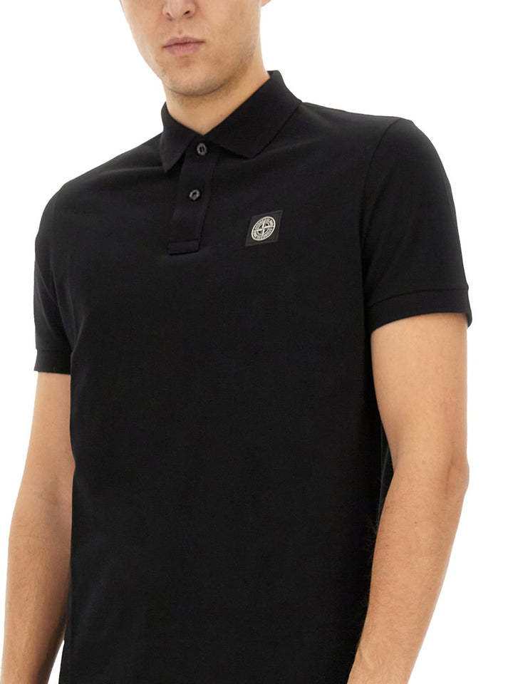 Stone Island Polo - Black | Wanan Luxury
