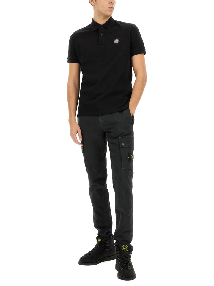 Stone Island Polo - Black | Wanan Luxury