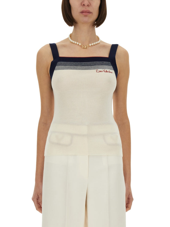 Valentino Garavani Tops - White | Wanan Luxury