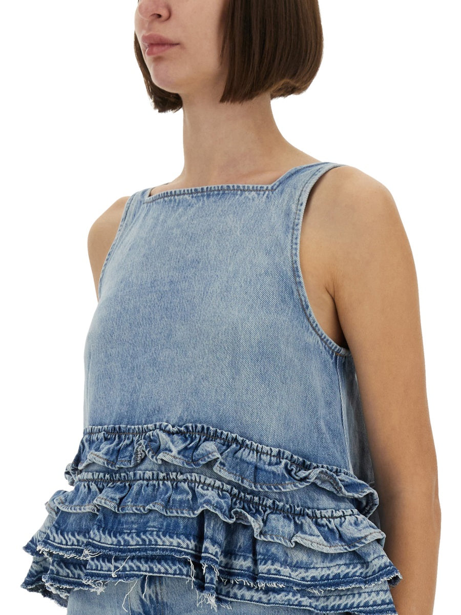 Ganni Tops - Blue | Wanan Luxury